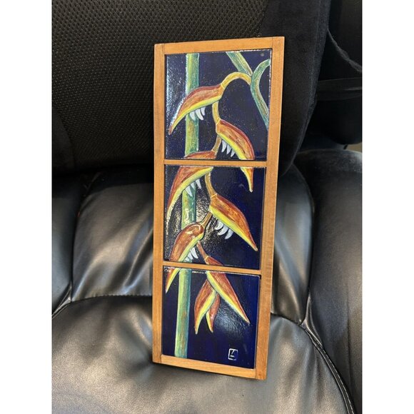 Bird Other - Bird of Paradise  Decorative Ceramic Art Tile 13x5 Art on Tiles Italy